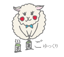 Mary of a dear sheep. sticker #15075108