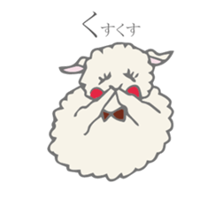 Mary of a dear sheep. sticker #15075111