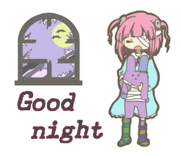 Pastel colour zombie sticker #15075174