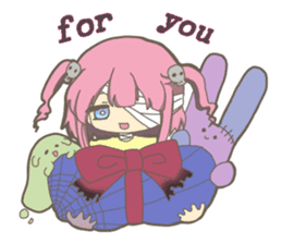 Pastel colour zombie sticker #15075181