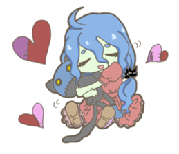 Pastel colour zombie sticker #15075183