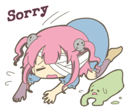 Pastel colour zombie sticker #15075188