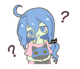 Pastel colour zombie sticker #15075189