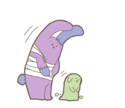 Pastel colour zombie sticker #15075192