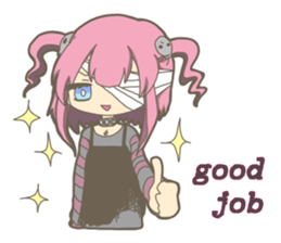 Pastel colour zombie sticker #15075201