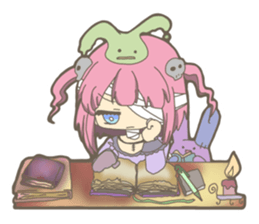 Pastel colour zombie sticker #15075205