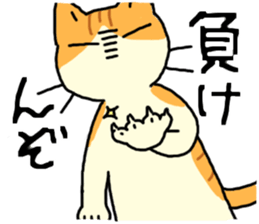 Brown&White<Cat sticker> sticker #15075572