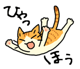 Brown&White<Cat sticker> sticker #15075576