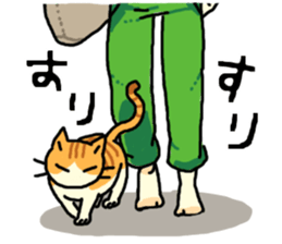 Brown&White<Cat sticker> sticker #15075579