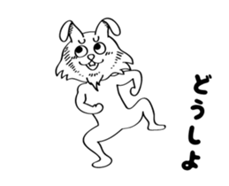 rabbit mushroom man animation stickers12 sticker #15075609