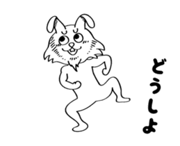rabbit mushroom man animation stickers12 sticker #15075609