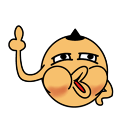 His face is fancy face sticker #15076380