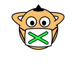 His face is fancy face sticker #15076393