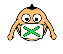 His face is fancy face sticker #15076394