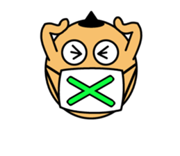 His face is fancy face sticker #15076395