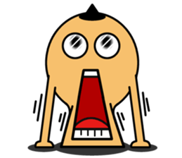 His face is fancy face sticker #15076397