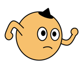 His face is fancy face sticker #15076408