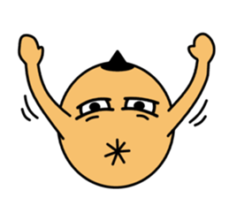 His face is fancy face sticker #15076412