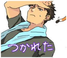 Calico Cat&Japanese Boy sticker #15076590