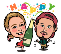 Cyono and pleasant companions sticker #15077719