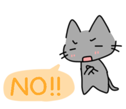 The cat which answers! sticker #15078669