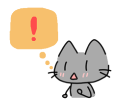 The cat which answers! sticker #15078675