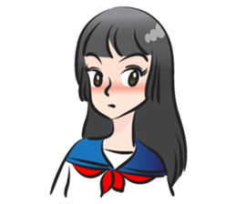 beautiful high school girl sticker #15078700