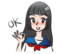 beautiful high school girl sticker #15078701