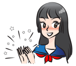beautiful high school girl sticker #15078702