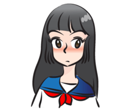 beautiful high school girl sticker #15078704