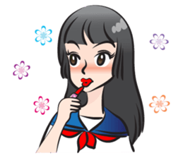 beautiful high school girl sticker #15078706