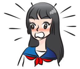 beautiful high school girl sticker #15078708