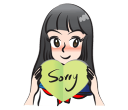 beautiful high school girl sticker #15078709