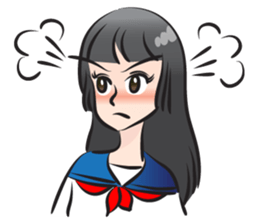 beautiful high school girl sticker #15078710