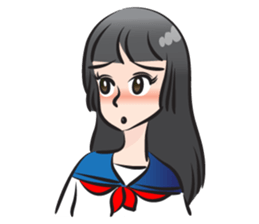beautiful high school girl sticker #15078711