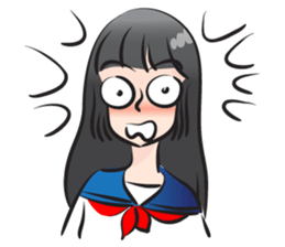 beautiful high school girl sticker #15078713