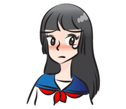beautiful high school girl sticker #15078714