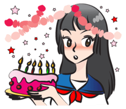 beautiful high school girl sticker #15078720