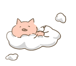 pig with FRIENDS Four Seasons sticker #15078806