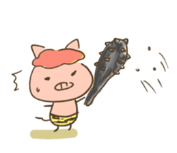 pig with FRIENDS Four Seasons sticker #15078814