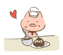 pig with FRIENDS Four Seasons sticker #15078815