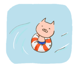 pig with FRIENDS Four Seasons sticker #15078818