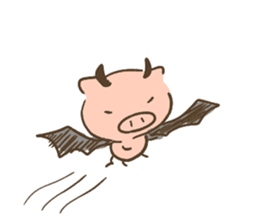 pig with FRIENDS Four Seasons sticker #15078828