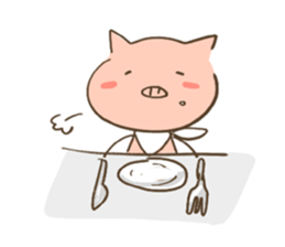 pig with FRIENDS Four Seasons sticker #15078831