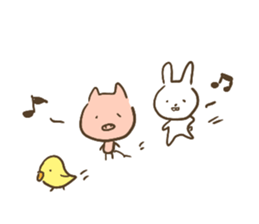 pig with FRIENDS Four Seasons sticker #15078842