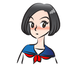 beautiful high school girl3 sticker #15079004