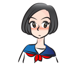 beautiful high school girl3 sticker #15079005