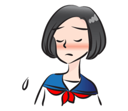 beautiful high school girl3 sticker #15079009