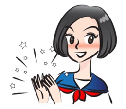 beautiful high school girl3 sticker #15079016