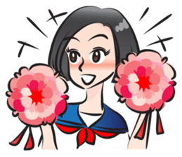 beautiful high school girl3 sticker #15079019